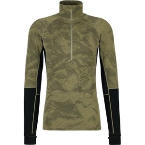 Stoic MerinoMesh150 SadjemSt L/S Half Zip Merino-ondergoed (Heren |olijfgroen)