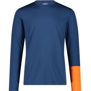 CMP Longsleeve Polyamid T-Shirt Sportshirt (Heren |blauw)