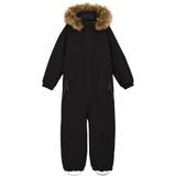 Color Kids - Kids Coverall - Zwart - Waterdicht - Met Capuchon