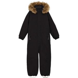 Color Kids - Kids Coverall - Zwart - Waterdicht - Met Capuchon