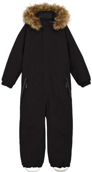 Color Kids - Kids Coverall - Zwart - Waterdicht - Met Capuchon