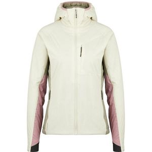 Stoic Womens MountainWool60 JokkmokkSt Hoody Isolatiejack (Dames |wit/beige)