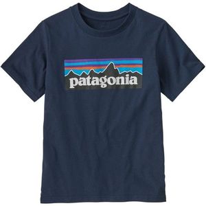 Patagonia Kids P-6 Logo T-shirt (Kinderen |blauw)