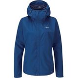 Rab Womens Downpour Eco Jacket Regenjas (Dames |blauw |waterdicht)