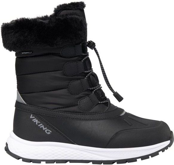 Viking Kids Equip Warm WP Zip Winterschoenen (Kinderen |zwart |waterdicht)