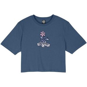 Santa Cruz Womens Flourish T-Shirt T-shirt (Dames |blauw)