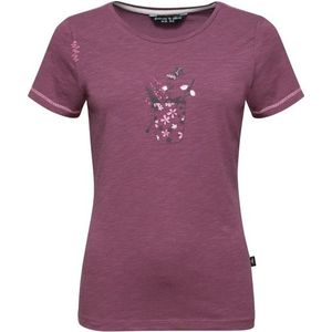 Chillaz Womens Gandia Chalkbag Flower T-shirt (Dames |purper)