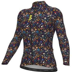 Alé - Pragma Flowery - Fietsshirt - Grijs - Lange Mouwen