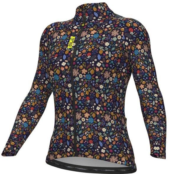 Alé - Pragma Flowery - Fietsshirt - Grijs - Lange Mouwen