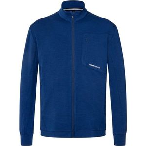 super.natural - Motion Jacket - Vrijetijdsjack - Blauw - 67% Polyester, 30% Wol, 3% Elastaan