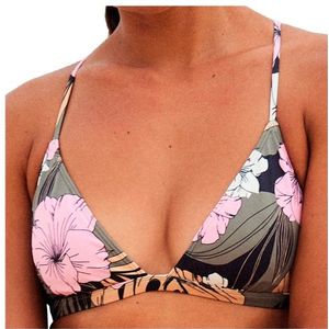 Roxy Womens Pro the Cut Back Fixed Tri Bikinitop (Dames |roze)