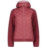 CMP - Jacket Hybrid Fix Hood - Fleecevest - Rood