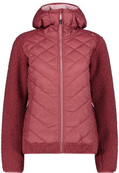 CMP - Jacket Hybrid Fix Hood - Fleecevest - Rood