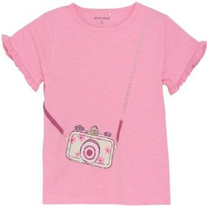 Minymo Kids T-Shirt S/S Little Frills T-shirt (Kinderen |roze)