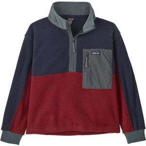 Patagonia Kids Microdini 1/2 Zip Pullover Fleecetrui (Kinderen |rood/blauw)