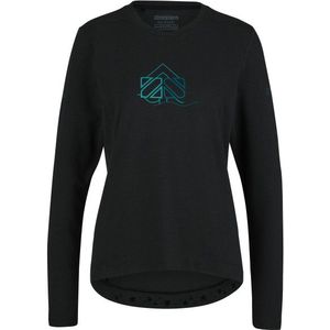 Zimtstern Womens EcoFlowz Shirt L/S Fietsshirt (Dames |zwart)