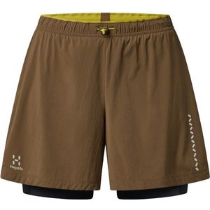 Haglöfs Womens LIM Tempo Trail 2-In-1 Shorts Hardloopshort (Dames |bruin)