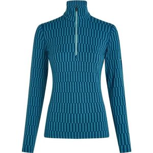 Icebreaker - Merino 260 Tech Vertex Snow Grid AOP - Lange Mouwen Basislaag