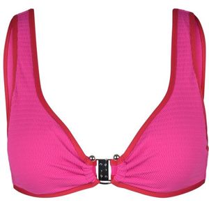 Seafolly Womens Beach Bound Ring Front Tank Bikinitop (Dames |roze)