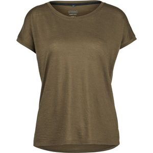 Stoic Womens Merino135 HovaSt T-Shirt Merinoshirt (Dames |bruin)