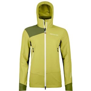 Ortovox Womens Pala Hooded Jacket Softshelljack (Dames |geel)