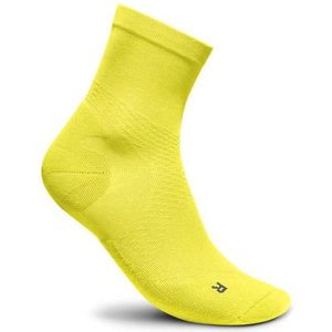 Bauerfeind Sports Womens Run Ultralight Mid Cut Socks Hardloopsokken (Dames |geel)