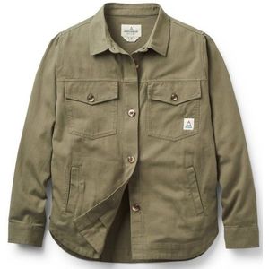 Passenger Womens Stella Organic Cotton L/S Shirt Blouse (Dames |olijfgroen)