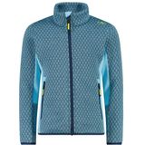 CMP - 35H1595 - Fleecevest - Blauw/Turkoois - Jacquard Gebreid