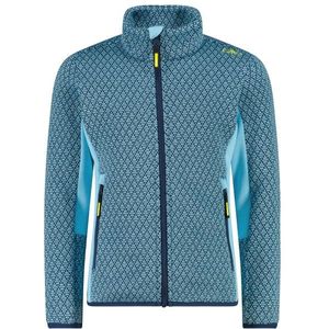 CMP - 35H1595 - Fleecevest - Blauw/Turkoois - Jacquard Gebreid