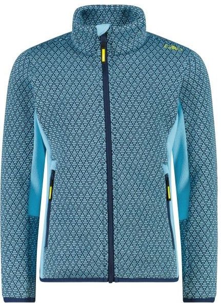 CMP - 35H1595 - Fleecevest - Blauw/Turkoois - Jacquard Gebreid