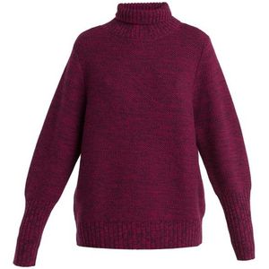 Icebreaker Womens Seevista Funnel Neck Sweater Merinotrui (Dames |purper)