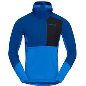 Norrona Lofoten Thermal Pro Hood Fleecetrui (Heren |blauw)