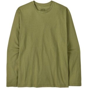 Patagonia L/S Essential Tee Longsleeve (Heren |olijfgroen)