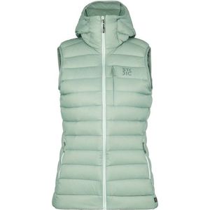 Stoic Womens PerformanceDown SalmiSt Vest with Hood Donzen bodywarmer (Dames |groen)