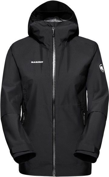 Mammut Womens Alto Light Hardshell Hooded Jacket Regenjas (Dames |zwart |waterdicht)