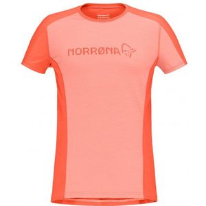 Norrona Womens Falketind Equaliser Merino T-Shirt Merinoshirt (Dames |rood)