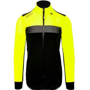 Bioracer Spitfire Tempest Protect Winter Jacket Fluo Fietsjack (Heren |zwart/geel)