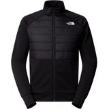 The North Face - Reaxion 2.0 - Fleece Hybrid Full Zip Jacket - Zwart - Fleecevest