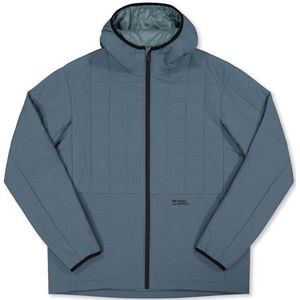 Mons Royale - Canyon Merino Insulated Hooded Jacket - Merinovest - Grijs/Blauw