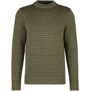 Stoic Heavy MerinoKnit MMXXNorrbotten Sweater Merinotrui (Heren |olijfgroen)