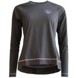 Zimtstern - Women's Pureflowz Eco Shirt - Fietsshirt - Grijs/Zwart - 85% Polyester, 15% Katoen