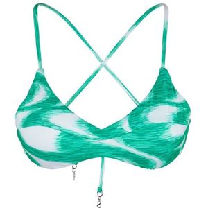 Seafolly Womens Wavelength Cross Back Bralette Bikinitop (Dames |turkoois)