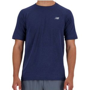 New Balance Athletics Seamless T-Shirt Sportshirt (Heren |blauw)