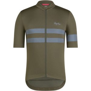 Rapha Brevet Jersey Fietsshirt (Heren |olijfgroen)