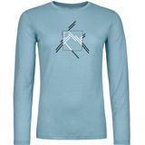 Ortovox - 185 Merino Mountain Cutout - Merinoshirt - Turkoois - Dames
