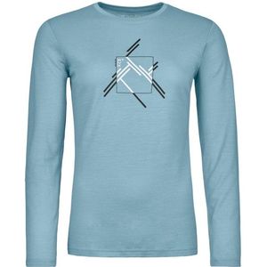 Ortovox - 185 Merino Mountain Cutout - Merinoshirt - Turkoois - Dames