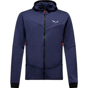 Salewa - Sella Crevasse - Fleece Hoodie - Blauw - 4 Way Stretch, Ademend, Capuchon