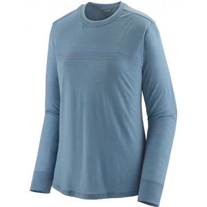 Patagonia Womens L/S Cap Cool Merino Graphic Shirt Merinoshirt (Dames |blauw)