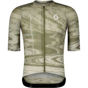 scott ultd  sl heren jersey met korte mouwenwit groen
