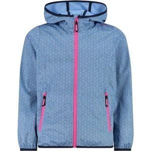CMP Girls Jacket Fix Hood LT Softshell Softshelljack (Kinderen |blauw)